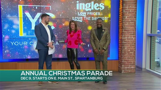 Spartanburg Christmas Parade December 9th