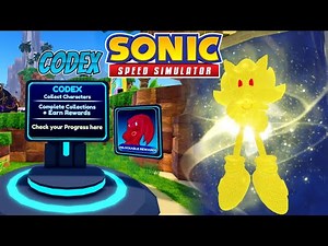 New Codex system & Every Sim skin showcased (Sonic Speed Simulator)