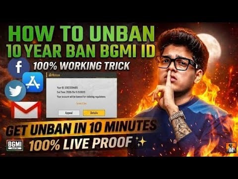 HOW TO UNBAN BGMI ACCOUNT UNBAN 10 YEAR BAN BGMI ACCOUNT UNBAN PERMANENT BAN BGMI ACCOUNT