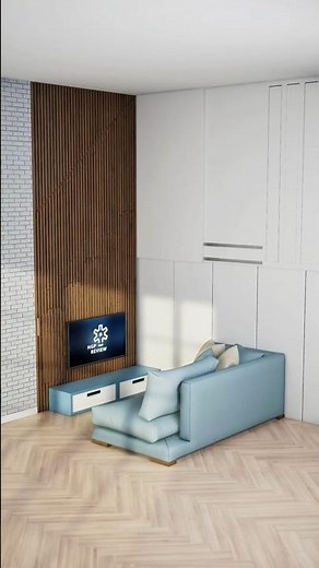 Hidden Stair Design Concept. Wall Transforms into Ladder to Secret Bedroom Access