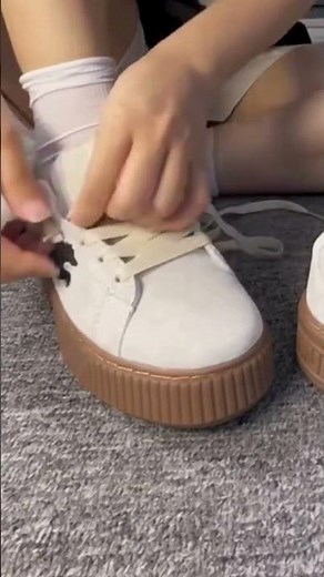 How to Put Laces in Puma Sneakers #shoelacetying #shoelaces #pumasneakers #pumas #shoelacetiestyle
