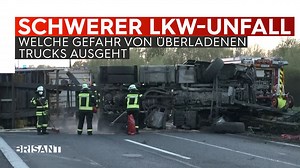 Die Autobahn 66 musste für mehrere Stunden gesperrt werden, weil ein Holztransporter ins Schleudern geriet und durch die Mittelleitplanke brach. Der Verdacht ist, dass der Lastwagen überladen war. | Brisant