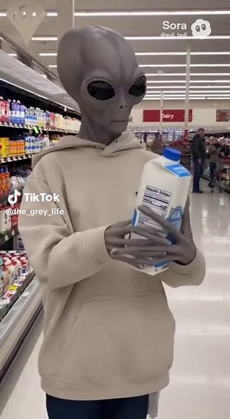 Alien Tries 2% Milk and Questions Intergalactic Diet