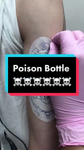 Poison Bottle Tattoo by Erin Peterson