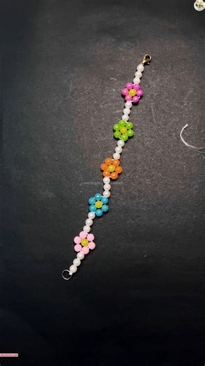 How to make Simple Flower Beaded Bracelet Tutorial 🌸🌸 | Wedding Decoration Ideas