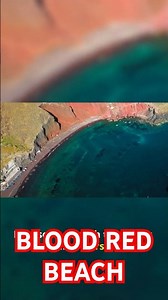 This Beach Turns BLOOD RED After Rain — But Why? 🌧️🌊