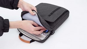 Vertical Laptop Case Computer Bag for 14 Inch MacBook Pro M1 M2 M3 M4 M5 Computer Notebook, Waterproof Protective Lightweight Laptop Computer Cover Bag, Gray