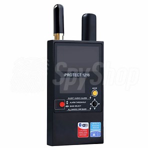 iProtect 1216 Spy bug detector -  3-band counter-surveillance device for detection of hidden cameras and listening devices
