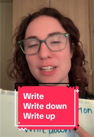 Understanding Write, Write Down, and Write Up