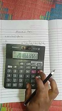 Calculate harmonic mean by calculator