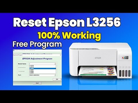 Reset Epson L3256 Printer Easily | Free Adjustment Program + Full Guide (No Error, 100% Working)