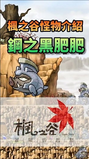 帶你認識楓之谷的怪物 鋼之黑肥肥 #maplestory #楓之谷 #怪物圖鑑