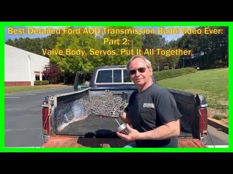 Best Highly Detailed Ford AOD Transmission Assembly Ever Part 2: Valve Body, Servos, Final Assembly