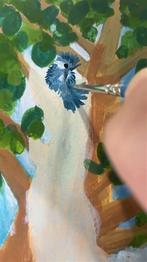 Acrylic gouache color & Light Tests for Picture Book Art