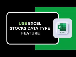 How to Use Excel Stocks Data Type Feature