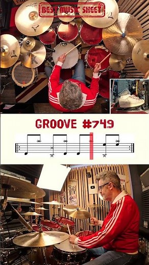 🥁 Drum Beat for Beginners #749 | Easy Drum Beat #749 | Learn Drum Beat | How to Play Drum Beat