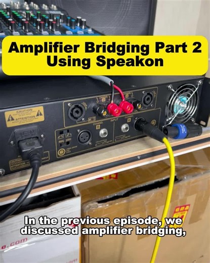 ROXTONE on Instagram: "What is amplifier bridging? (Part 2) Using Speakon to bridging? #roxtone #proaudio #audiogear #audioengineer #soundtools #amplifier #bridging #speakon"