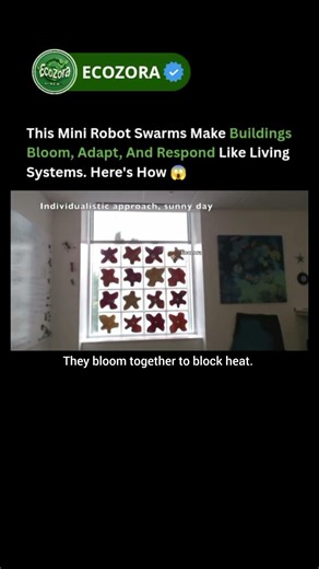Mini Robot Swarms That Make Buildings Bloom And Think 🤖 #innovation #robotics #architecture