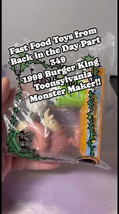 Fast Food Toys from Back in the Day Part 349 1998 Burger King Toonsylvania Monster Maker!! #retrotoys #burgerking #dreamworks #happymeal #90skids #nostalgia | CPJ Collectibles