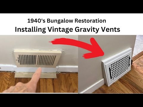 Update Old Gravity Vents - Madelyn Carter Vintage "Two Part" Farmhouse Style
