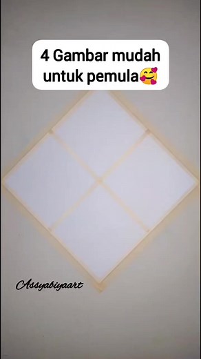 Belajar Menggambar 4 Gambar Mudah untuk Pemula