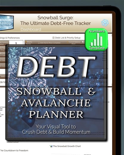 Debt Payoff Planner Snowball Tracker Avalanche Method Spreadsheet Template Financial Budget Calculator Loan Payment Mortgage Credit Card - Etsy Australia