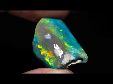 Uncut gem shows nice color but does it cut a gem