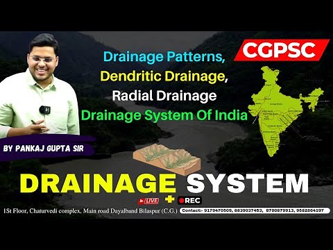 Drainage Systems: Demystifying Dendritic Drainage, Radial Drainage, and India's Water Management