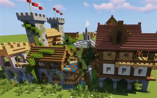 【5x5建筑教程】简单的小城堡 款式二