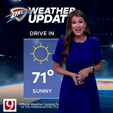 A sky full of sunshine on your way to Paycom Center tonight ☀️ Lacey Swope brings us today’s KWTV - NEWS 9 Weather Update | Oklahoma City Thunder