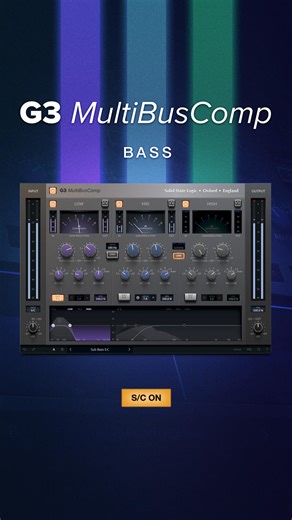 Get the G3 MultiBusComp today for ONLY $29! Winner of the Production Expert Gold Award, the SSL G3 MultiBusComp features an array of tools that gives users that 'classic SSL glue' across 3 independently configurable frequency bands, such as: - Powerful per-band sidechaining features - allows you to achieve a polished and professional mix. - '4K' drive - allows you to add warmth and character to your mix. - Band graph view - allows you to set your threshold and frequency crossovers with ease. - A