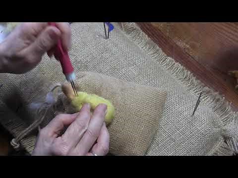 Needle Felting a Duckling 2: Building the Body and the Face
