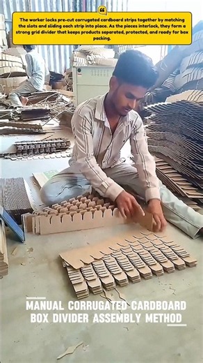 Assembling Cardboard Box Dividers by Hand #Packaging #BoxDividers #USA