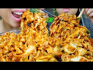 ASMR Spicy Peanut Butter Noodles ♥Dan Dan Noodles♥(+recipe) 먹방 No Talking suellASMR