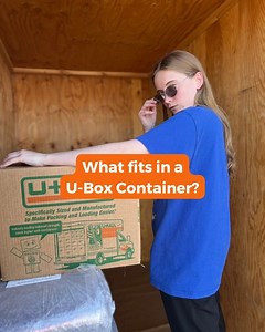 U-Haul on Instagram: "U-Box Dimensions: 5' x 8' x 7.5' Each U-Box container can pack about 1-1.5 rooms of household goods. With all the items shown, I would need 1 U-Box container! #StorageContainer #MovingContainer #PortableStorage #UBox #UHaul"