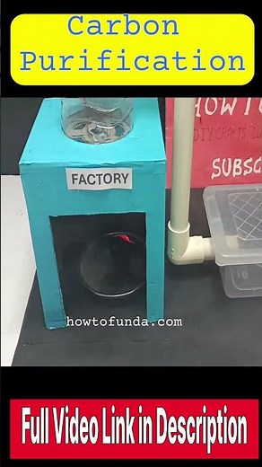 carbon purification working model for factories - air pollution control - diy - howtofunda