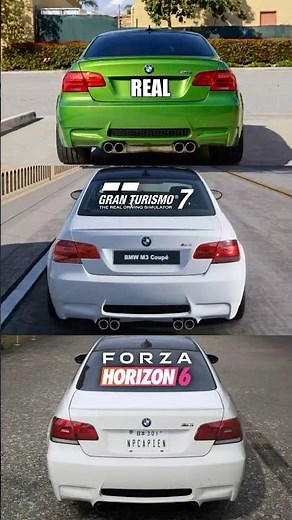 BMW M3 E92 Exhaust: Real Life vs 4 Games! (FH6, GT7, NFS) 🤯