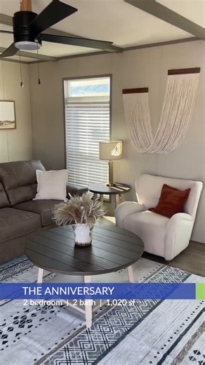 Clayton Homes Fort Mohave on Instagram: "Looking for a home that checks all the boxes? The Anniversary Farmhouse offers 2 bedrooms, 2 baths, and 1,020 sq. ft.. Simple, stylish, and ready for you to come take a tour. 🏡 Explore features, floorplan, and current pricing here: 🔗 https://www.claytonhomesfortmohave.com/homes/CLW059128TXAC 📍 5333 Hwy 95, Fort Mohave, AZ 86426 📞 928-768-8888"