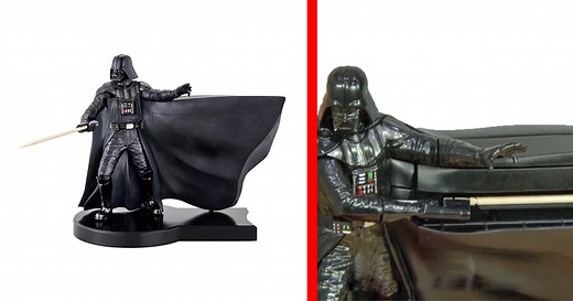 This Darth Vader Toothpick Dispenser Grabs a New Toothpick Out Of His Cape, Holds It Like a Lightsaber