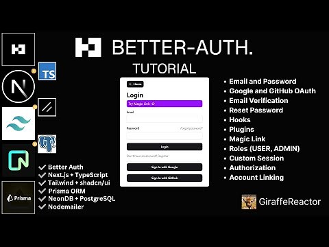 Better Auth Full Tutorial with Next.js, Prisma ORM, PostgreSQL, Nodemailer