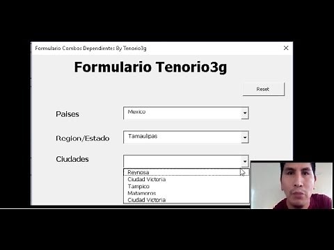 Formulario con 3 ComboBox dependientes