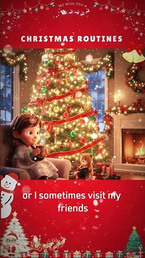 Christmas Routines 🎄 Easy English for A1–A2 #learnenglish #englishforbeginners