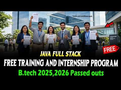 🚨 Free Training and Internship Program | Java Full Stack | for Btech 2025,2026 Batches