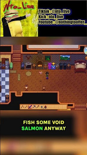 Fishing For Void Salmon in Stardew Valley #shorts