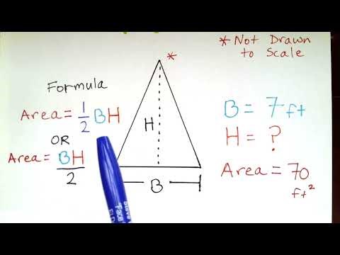Part 1 "What is the Height of the Triangle?" Math GED & HiSET Step By Step ANSWERING a Test Question