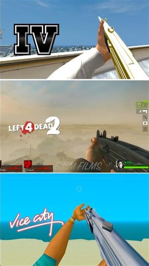 UZI GTA IV vs LFD2 vs Vice City