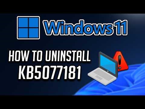 How to Uninstall KB5077181 Update in Windows 11✅