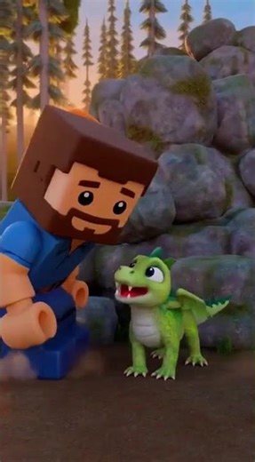 Minecraft Lost Baby Dragon Adventure | Steve & Alex Animated Story#minecraft
