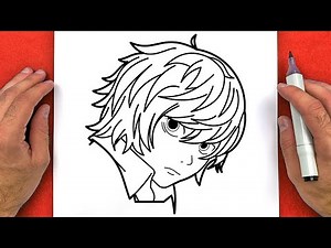 How to DRAW NEAR (NATE RIVER) from Death Note - Easy Step By Step Anime drawing