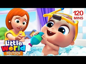 Das Badelied | Kinderlieder für Kleinkinder | Little World Deutsch